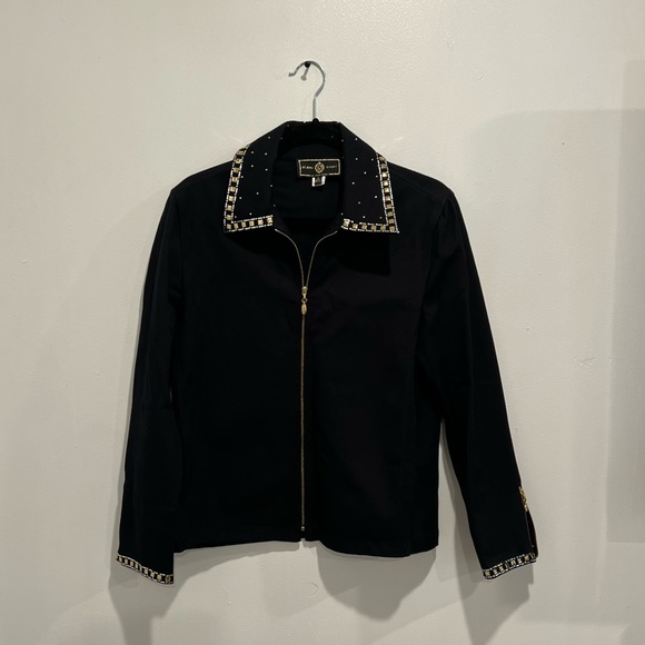 St. John Sport Black Jacket - Picture 1 of 5